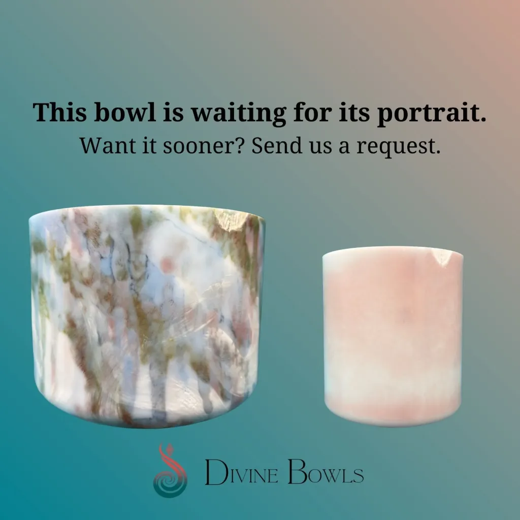 [2684] Idaho Honey Quartz Crystal Singing Bowl | 8" F Note | #2684