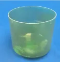 [#3353] Matcha Infused Quartz Crystal Singing Bowl | 9" | 4C-13 | 259 Hz