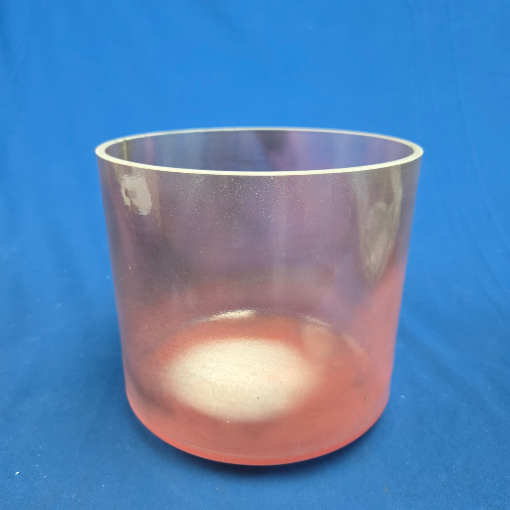 [#3080] Halite Infused Quartz Crystal Singing Bowl | 8" | 4G+29 | 398 Hz