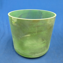 [#3092] Matcha Infused Quartz Crystal Singing Bowl | 8" | 4A-42 | 429 Hz
