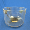 [#3347] Herkimer Diamond Infused Quartz Crystal Singing Bowl | 9" | 4D#+32 | 317 Hz