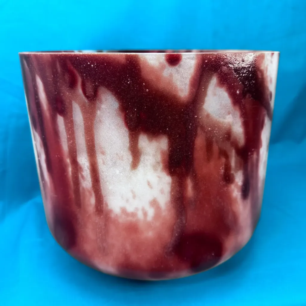 [431] Dragon's Blood Tree Resin Quartz Crystal Singing Bowl | 10" A Note | A=432 Tuning | #431