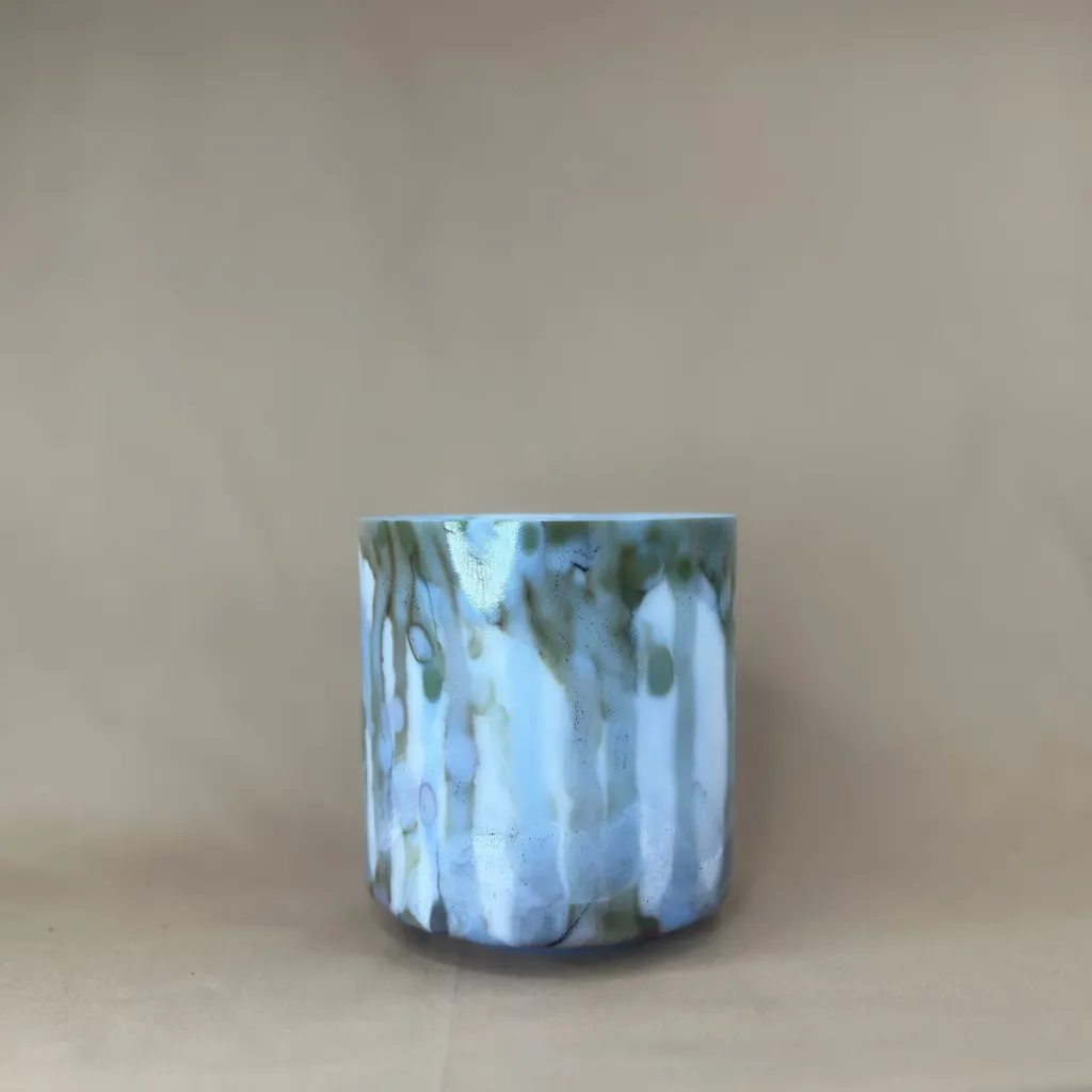 [676] Dragon's Blood & Sacred Geometry Tea Quartz Crystal Singing Bowl | 6" G# Note | #676