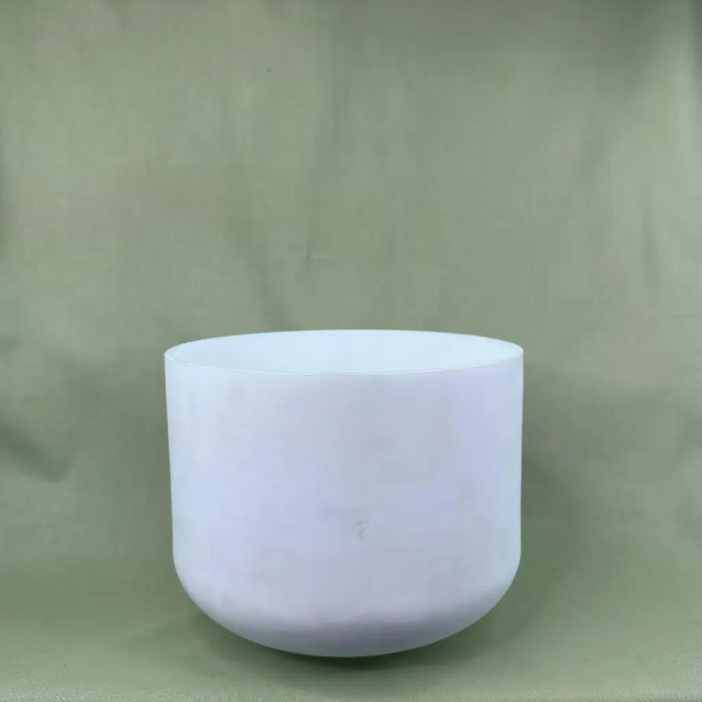 [776] Opaque Quartz Crystal Singing Bowl | 10" B Note | C=528 Tuning | #776