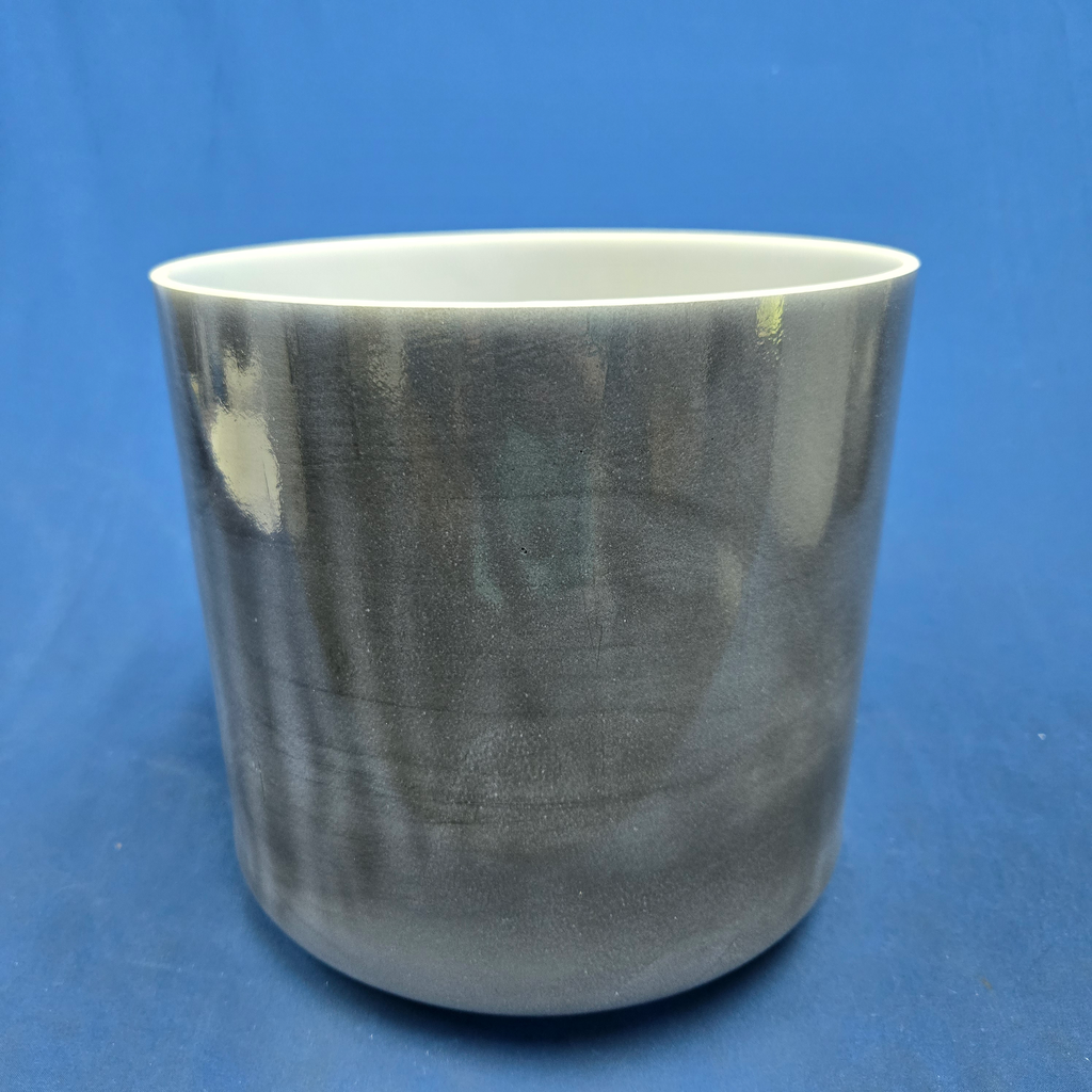 [#3384] Dumortierite Infused Quartz Crystal Singing Bowl | 9" | 3B+14 | 249 Hz