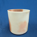 [#3483] Cacao & Rose Petal Infused Quartz Crystal Singing Bowl | 7" | 4G-9 | 389 Hz