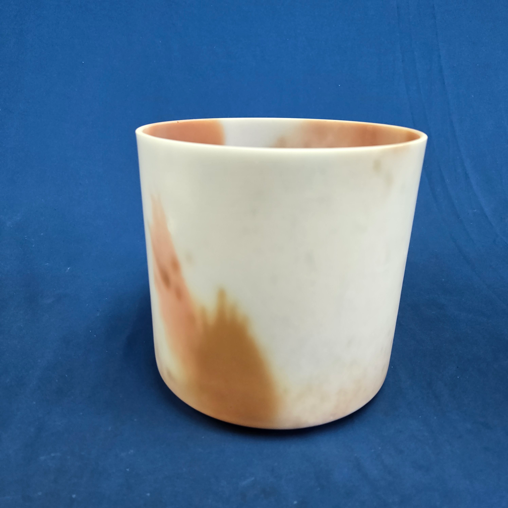 [#3500] Cacao & Rose Petal Infused Quartz Crystal Singing Bowl | 7" | 4G-23 | 386 Hz
