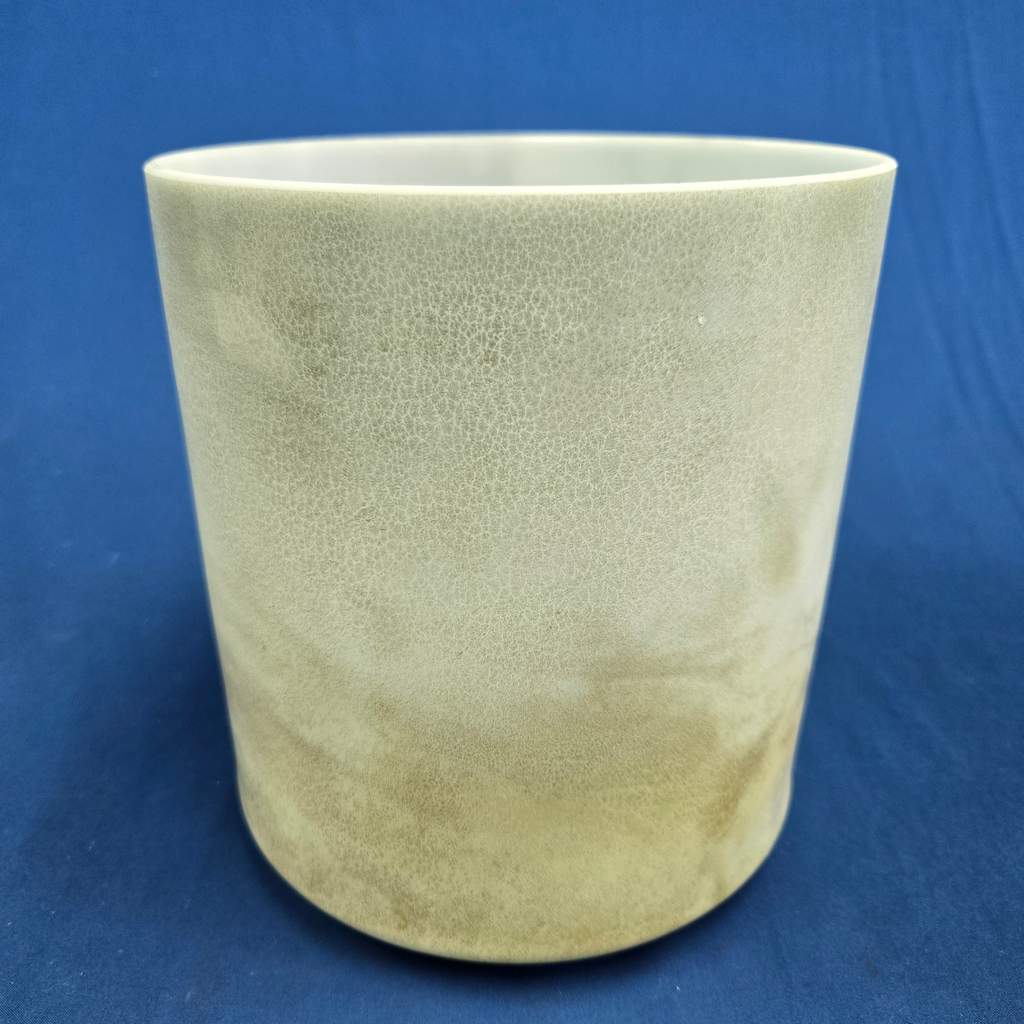 [3514] [#3514] Matcha Infused Quartz Crystal Singing Bowl | 7" | 4E -15 | 326 Hz
