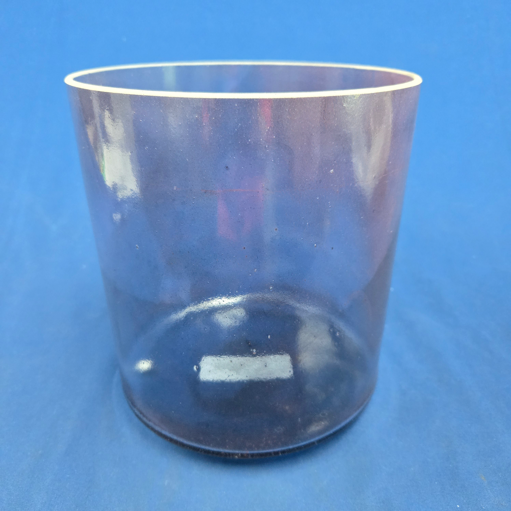 [#3617] Purpurite Infused Quartz Crystal Singing Bowl | 7" | 4E -17 | 326 Hz