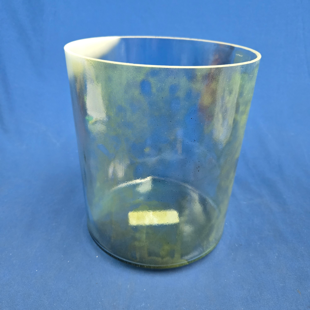 [#3628] Fluorite Infused Quartz Crystal Singing Bowl | 7" | 4D+36 | 300 Hz