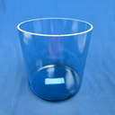 [#3670] Blue Sapphire Infused Quartz Crystal Singing Bowl | 7" | 4F+6 | 350 Hz