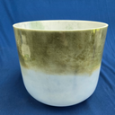 [#3684] Spearmint & Blueberry Infused Quartz Crystal Singing Bowl | 10" | 3A 0 | 220 Hz