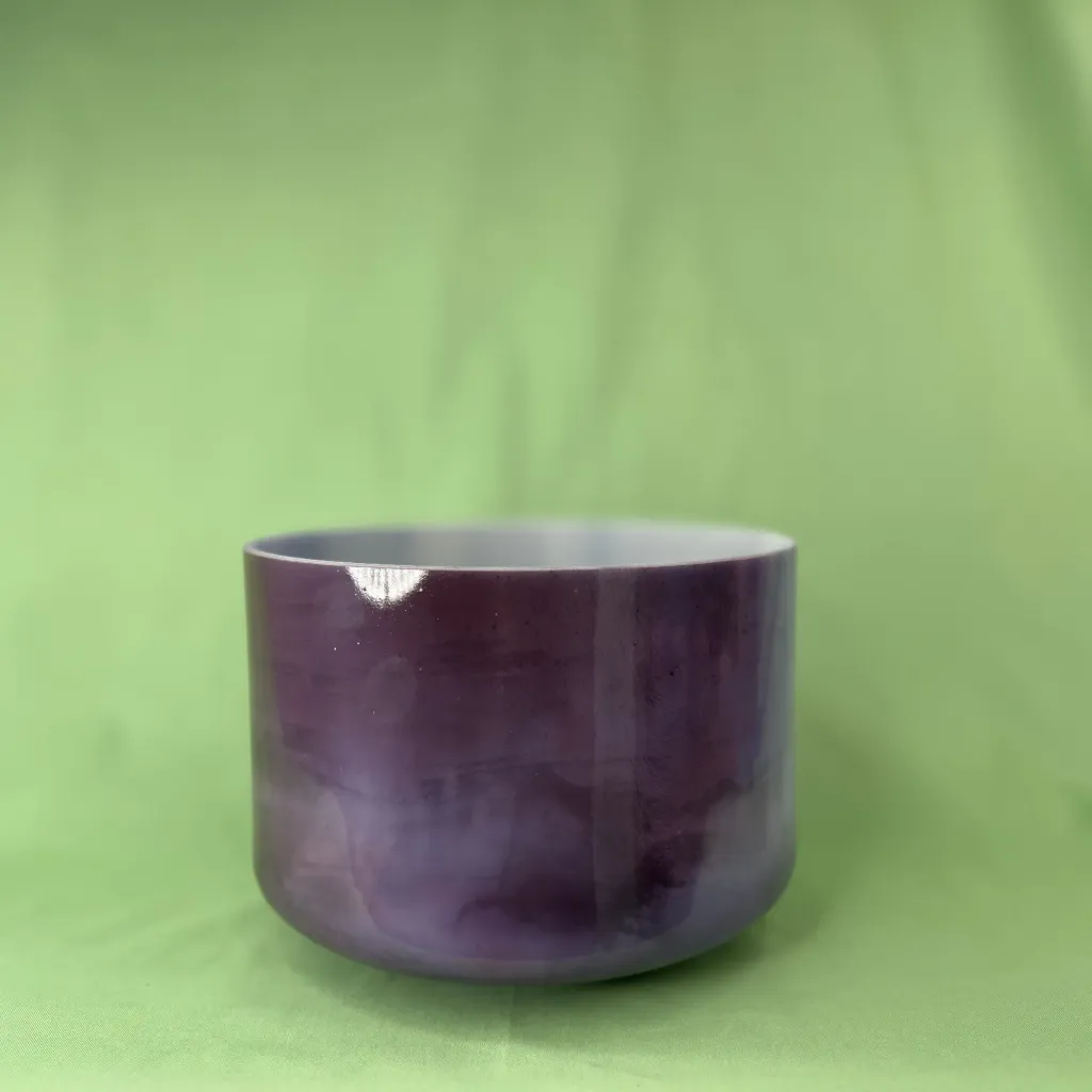 [1140] Sapphire Quartz Crystal Singing Bowl | 9" E Note | #1140
