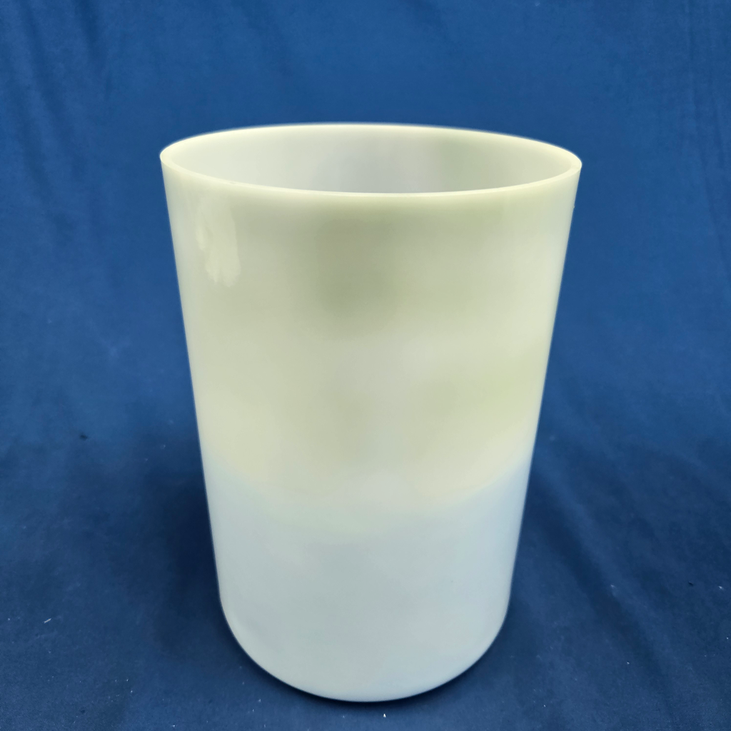 [#3733] Spearmint & Blueberry Infused Quartz Crystal Singing Bowl | 6" | 4G#+15 | 419 Hz