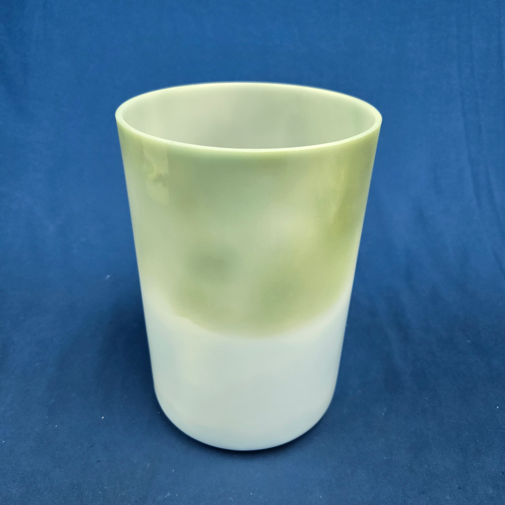 [#3737] Spearmint & Blueberry Infused Quartz Crystal Singing Bowl | 6" | 4G#-11 | 412 Hz