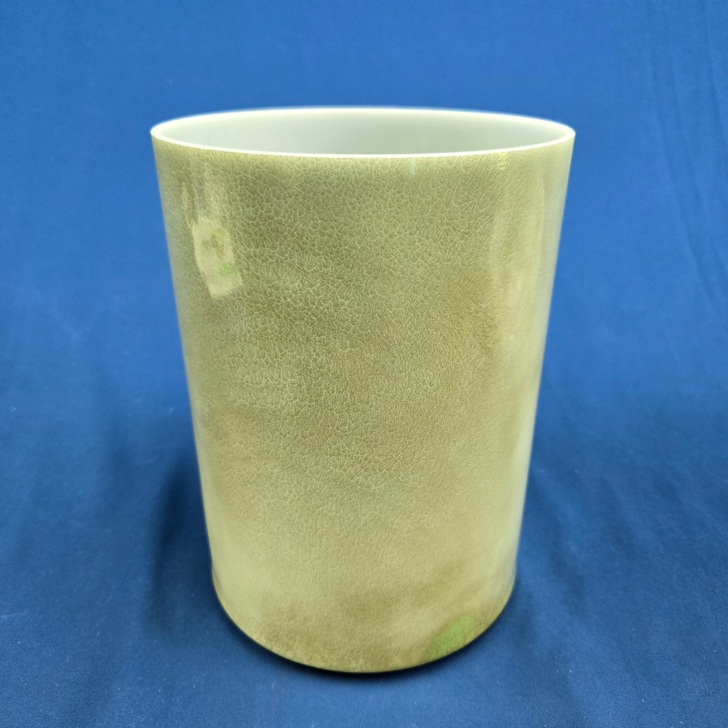[#3758] Matcha Infused Quartz Crystal Singing Bowl | 6" | 4F#+8 | 371 Hz