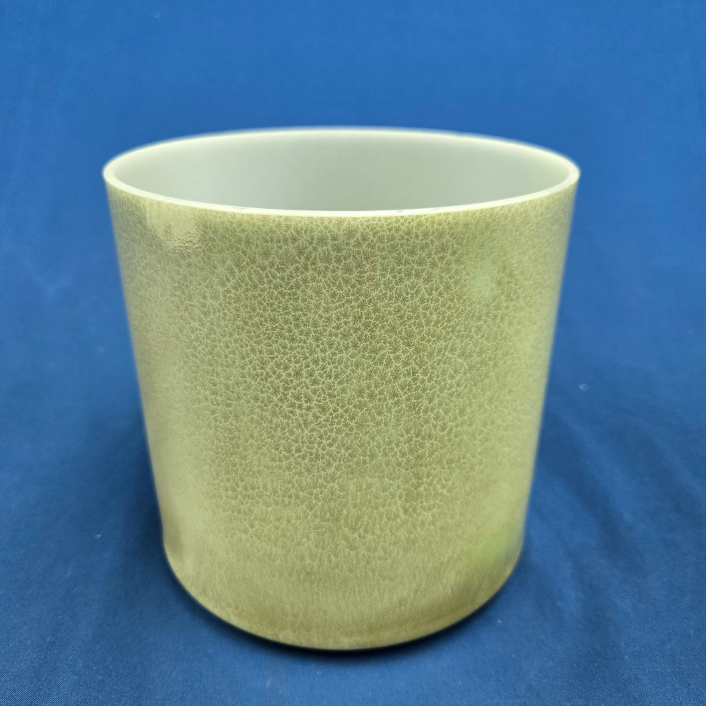 [#3759] Matcha Infused Quartz Crystal Singing Bowl | 6" | 4G-4 | 390 Hz