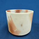 [#3777] Cacao & Rose Petal Infused Quartz Crystal Singing Bowl | 8" | 4D#-19 | 307 Hz