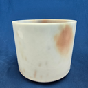 [#3780] Cacao & Rose Petal Infused Quartz Crystal Singing Bowl | 8" | 4D-20 | 290 Hz