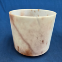 [#3782] Cacao & Rose Petal Infused Quartz Crystal Singing Bowl | 8" | 4D#+13 | 313 Hz