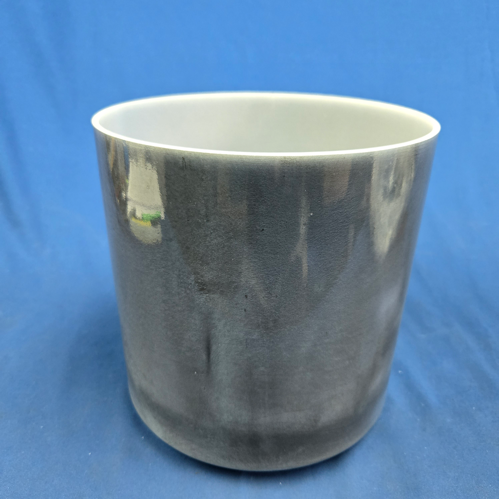 [#3785] Dumortierite Infused Quartz Crystal Singing Bowl | 8" | 4C#+43 | 284 Hz