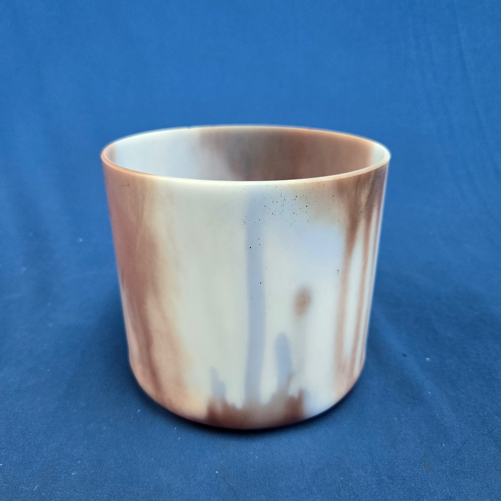 [#3787] Lepidolite Infused Quartz Crystal Singing Bowl | 6" | 4G+27 | 398 Hz