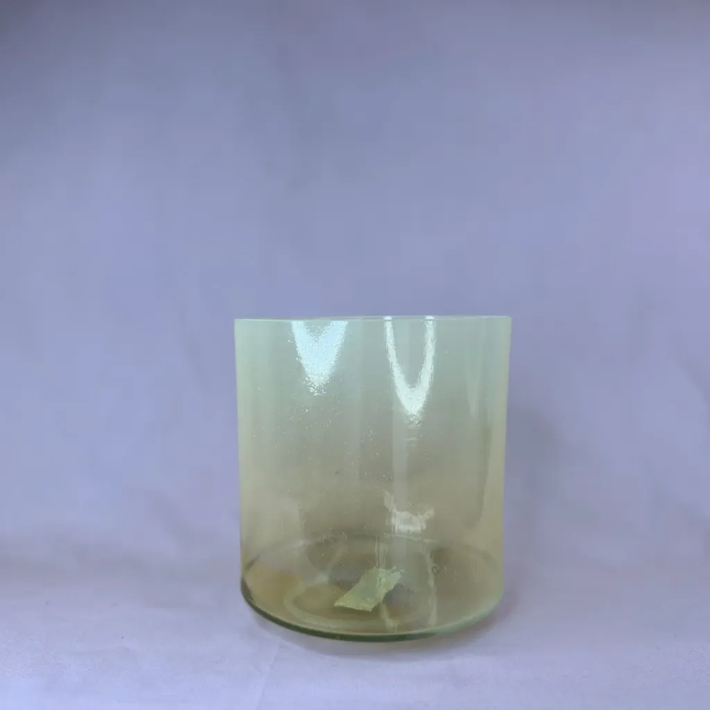 [1219] Apache Peridot Quartz Crystal Singing Bowl | 7" B Note | #1219