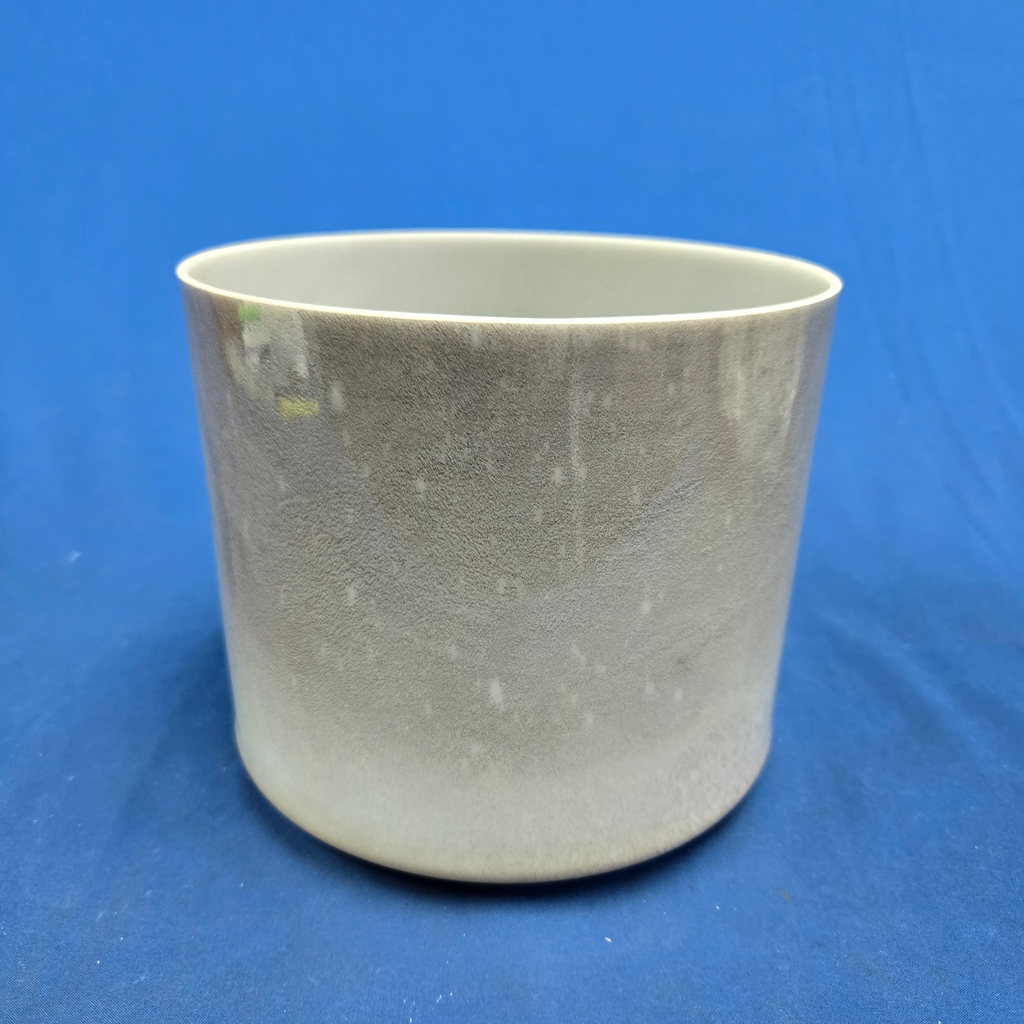 [3883] [3883] Cappuccino Infused Quartz Crystal Singing Bowl | 7" | 4C+46 | 268 Hz