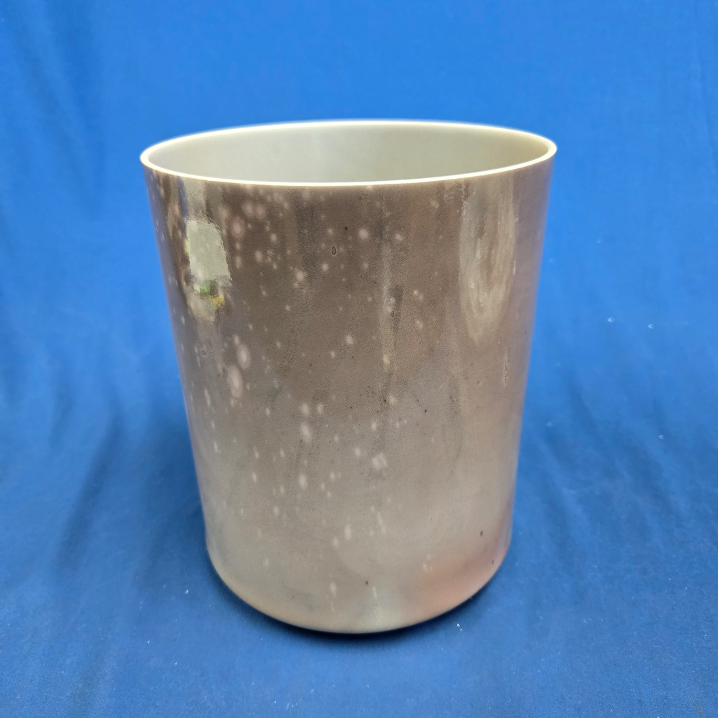 [3890] [3890] Cappuccino Infused Quartz Crystal Singing Bowl | 7" | 4C#+27 | 281 Hz