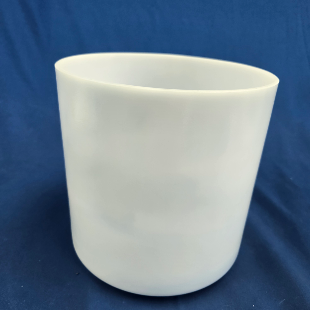 [3902] Moonstone Infused Quartz Crystal Singing Bowl | 7" | 4G-24 | 386 Hz