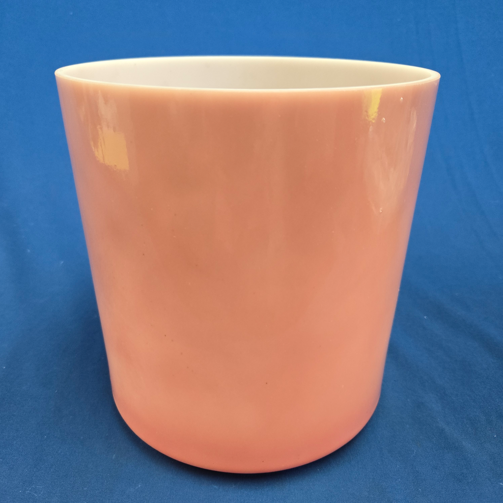 [3911] Rose Quartz Infused Quartz Crystal Singing Bowl | 7" | 4 E +24 | 334 Hz