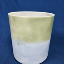 [3913] Spearmint & Blueberry Infused Quartz Crystal Singing Bowl | 7" | 4 F -18 | 345 Hz