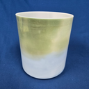 [3917] Spearmint & Blueberry Infused Quartz Crystal Singing Bowl | 7" | 4 F# -22 | 365 Hz