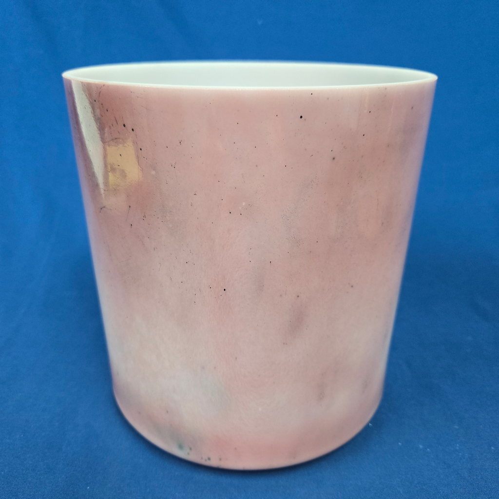 [3944] Magenta Sapphire Infused Quartz Crystal Singing Bowl | 7" | 4 E -47 | 320 Hz