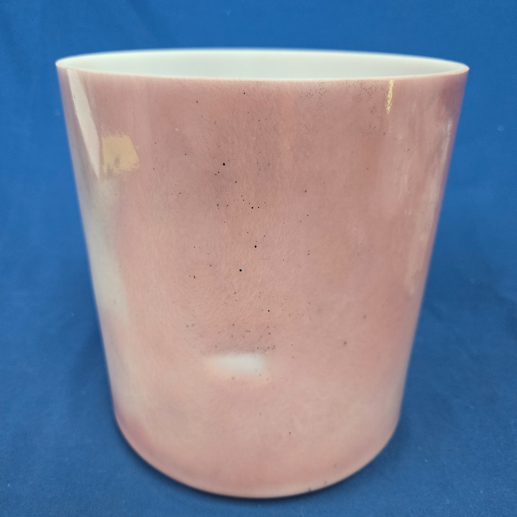 [3949] Magenta Sapphire Infused Quartz Crystal Singing Bowl | 7" | 4 E 0 | 329 Hz