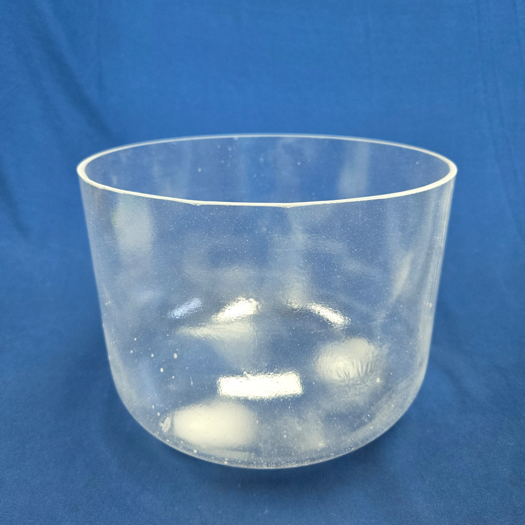 [4025] [#4025] Clear Quartz Crystal Singing Bowl | 10" | 3A+29 | 223 Hz