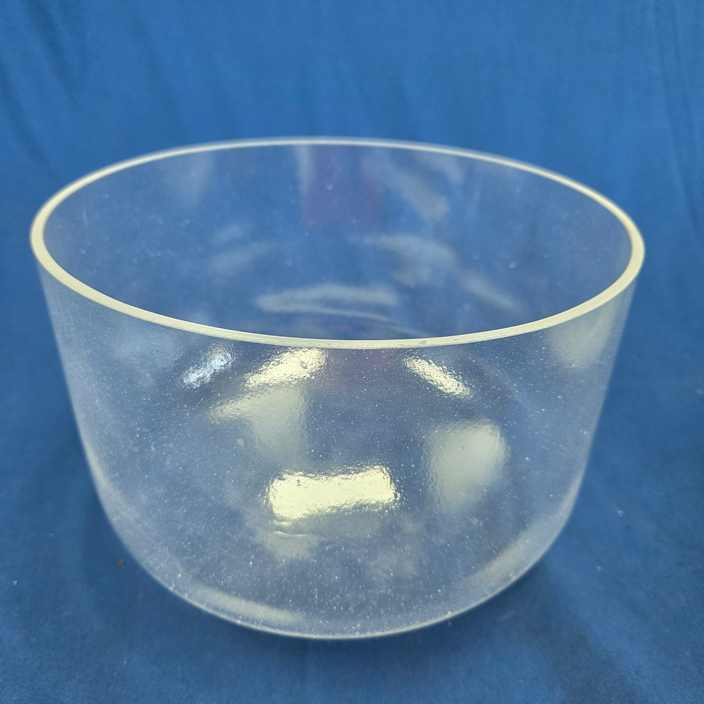 [#4026] Clear Quartz Crystal Singing Bowl | 10" | 3B-7 | 245 Hz