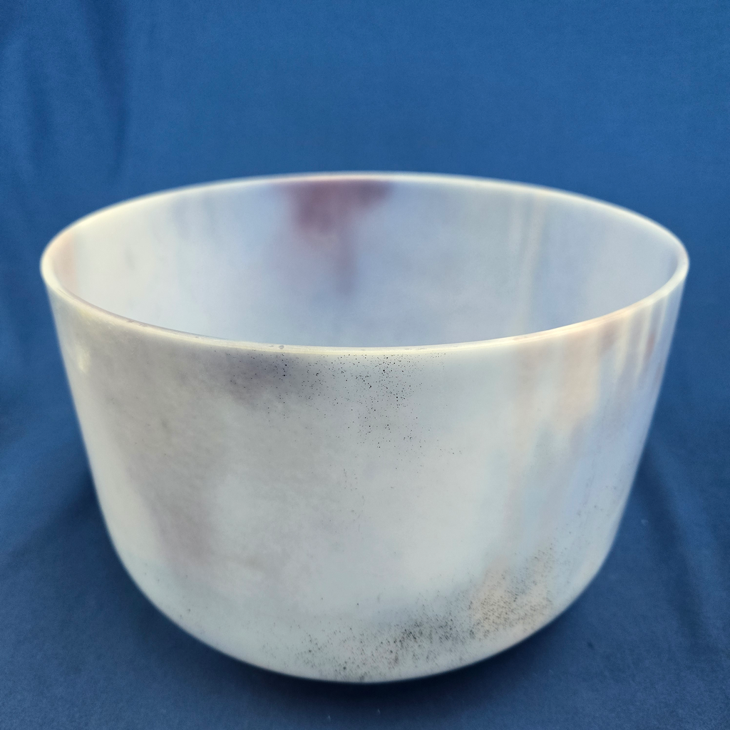 [4028] [#4028] Lepidolite Infused Quartz Crystal Singing Bowl | 10" | 3F#-19 | 182 Hz