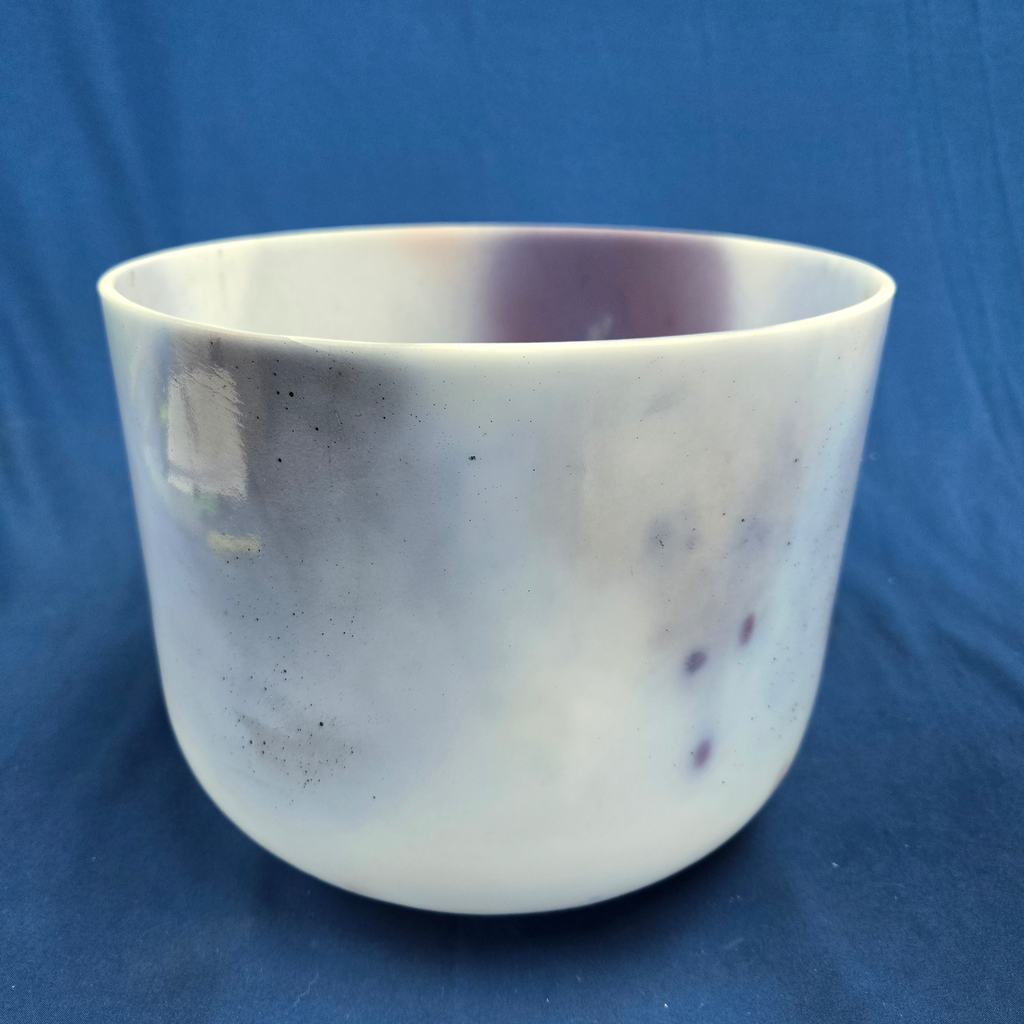 [4031] [#4031] Lepidolite Infused Quartz Crystal Singing Bowl | 10" | 3G#+38 | 212 Hz