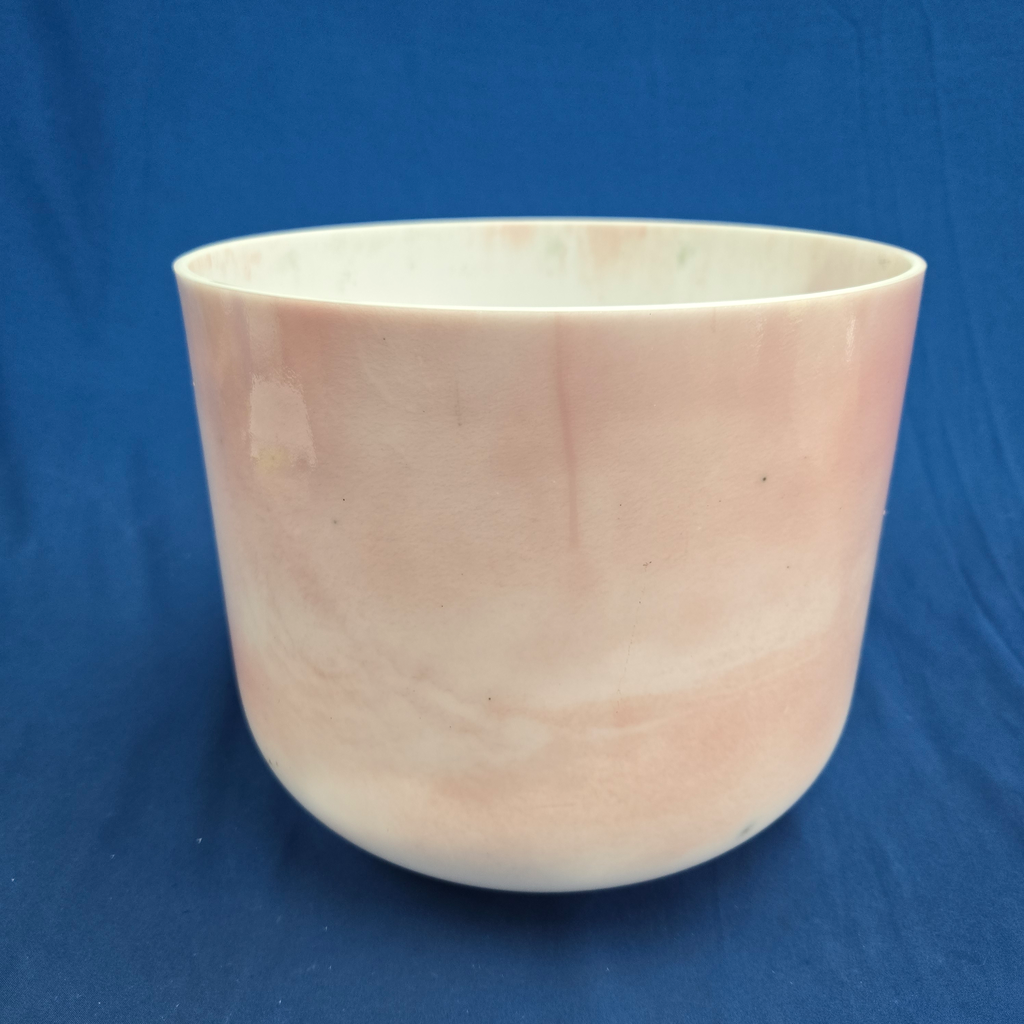 [#4035] Himalayan Salt Infused Quartz Crystal Singing Bowl | 10" | 3G#+39 | 212 Hz