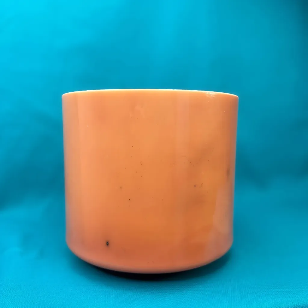 [1397] Hessonite Garnet Quartz Crystal Singing Bowl | 7" F Note | A=432 Tuning | #1397