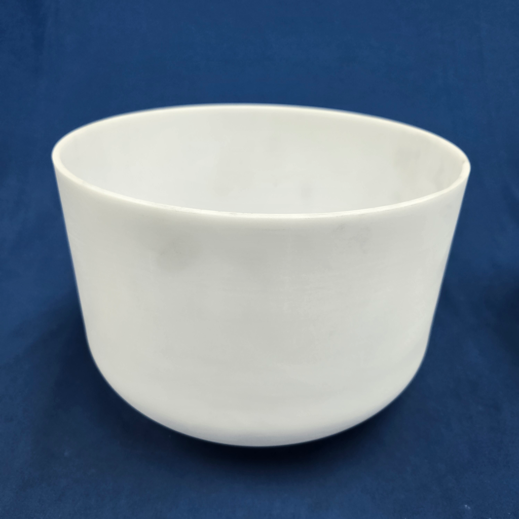 [4063] [#4063] Opaque Quartz Crystal Singing Bowl | 10" | 3A+21 | 222 Hz