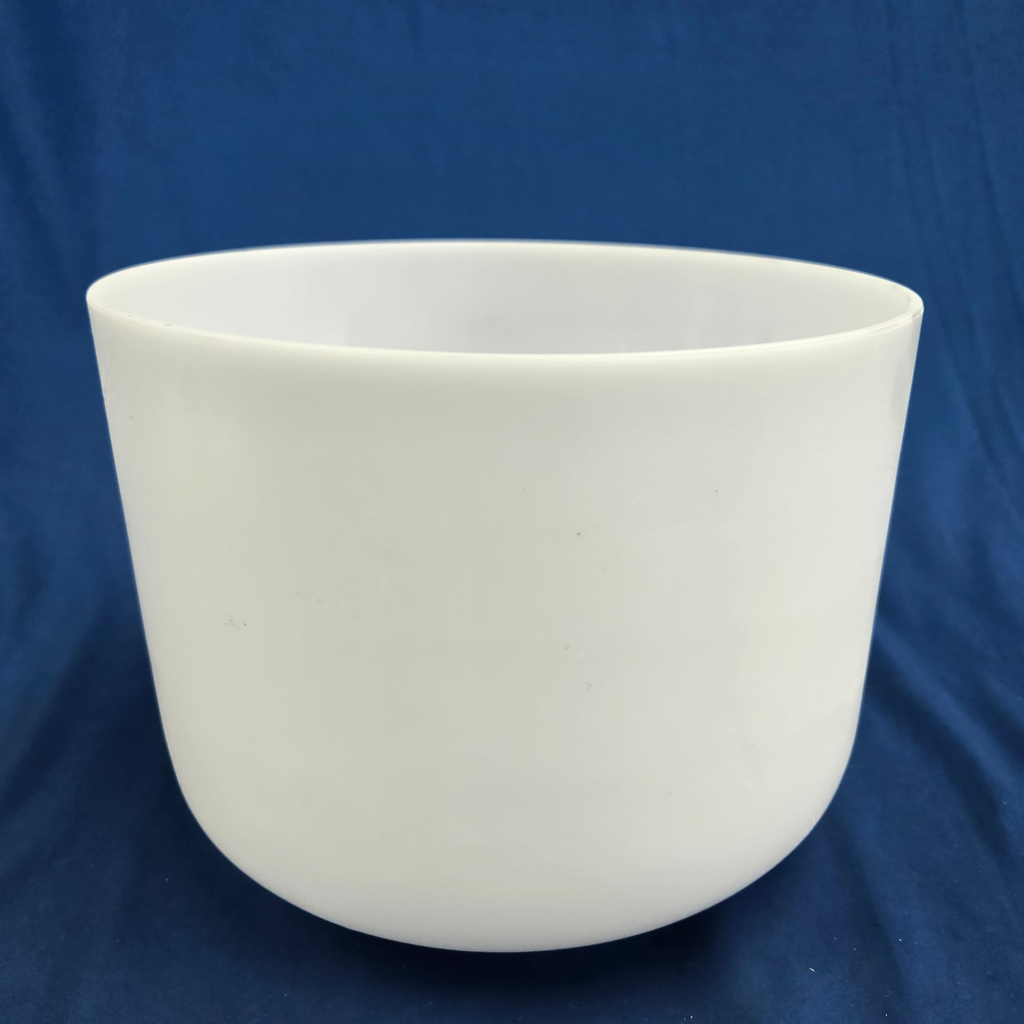 [#4069] Opaque Quartz Crystal Singing Bowl | 10" | 3A#-24 | 229 Hz