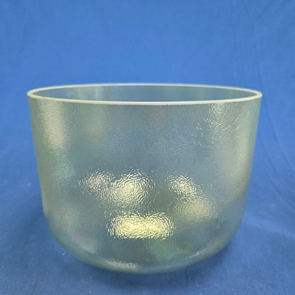 [#4083] Green Amythist Infused Quartz Crystal Singing Bowl | 10" | 3A#+30 | 237 Hz