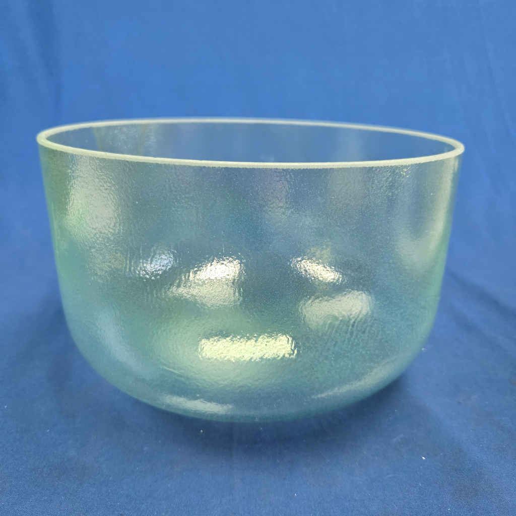 [4093] [#4093] Green Amythist Infused Quartz Crystal Singing Bowl | 10" | 4C-30 | 257 Hz