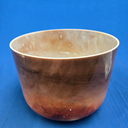 [#4121] Cacao Infused Quartz Crystal Singing Bowl | 12" | 2B+22 | 125 Hz