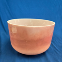 [#4129] Rose Quartz Infused Quartz Crystal Singing Bowl | 12" | 3F0 | 174 Hz