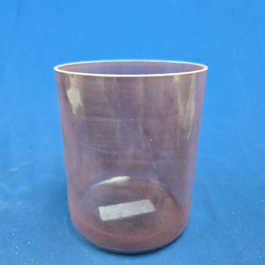 [#4147] Purpurite Infused Quartz Crystal Singing Bowl | 6" | 4A#+38 | 476 Hz