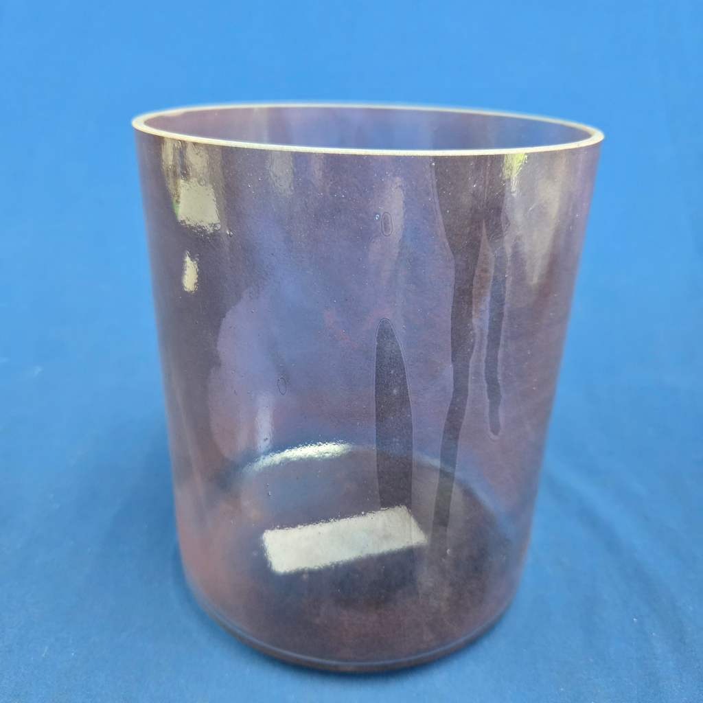 [#4149] Purpurite Infused Quartz Crystal Singing Bowl | 6" | 4A#+10 | 469 Hz