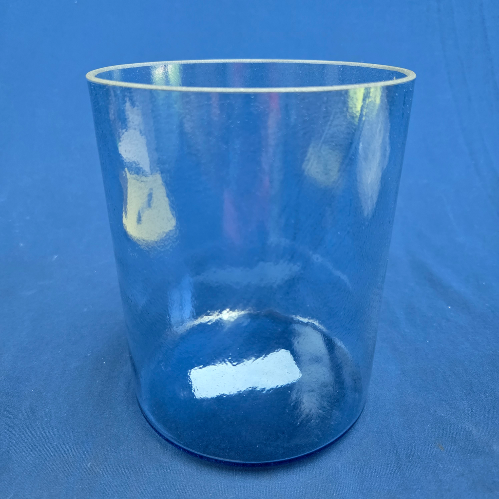 [#4170] Blue Sapphire Infused Quartz Crystal Singing Bowl | 6" | 4A+42 | 451 Hz